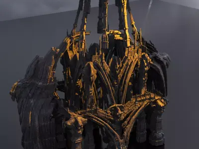 Femorian Ireland tower 3 3D model