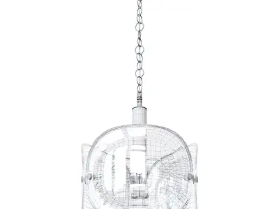 TRINO glass pendant light 3D model