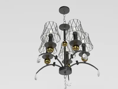 Lussole lgo arivaca chandelier 3D model