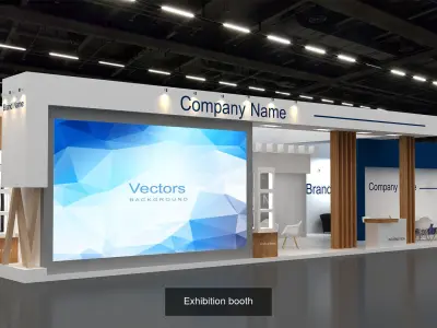 6 Minimal Exhibition in one Vol2 3D Model Pack