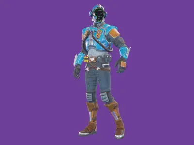 Fortnite The Visitor Low-poly 3D model