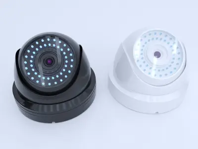 Dome Security Camera 3D model