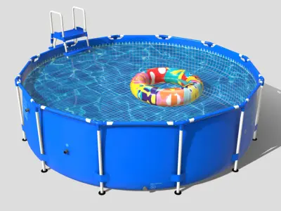 BestWay Frame Water Pool Low-poly 3D model