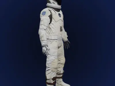 Sci Fi Space Suit Interstellar 3D Low-poly 3D model