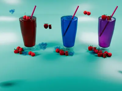 Glass juice 3D model