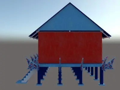 SULUK TRADITIONAL HOUSE SABAH Free 3D print model