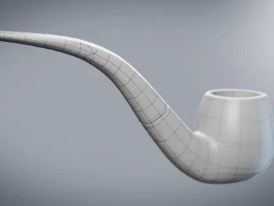Smoking Pipe Low-poly 3D model buy