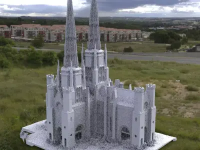 Victorian architecture 1 Cathedral  3D model