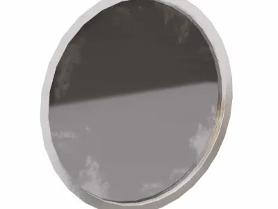 Circular window lowpoly 3d model Free low-poly 3D model