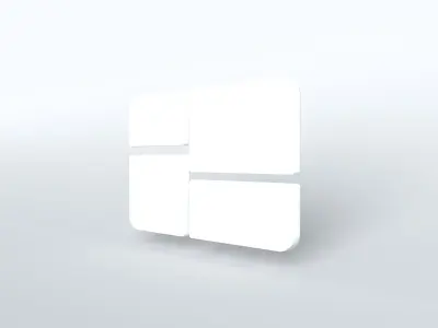 Windows 1Logo v1 003 Free low-poly 3D model