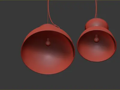 Olsson and Jensen Ceiling lamp blue 3D model