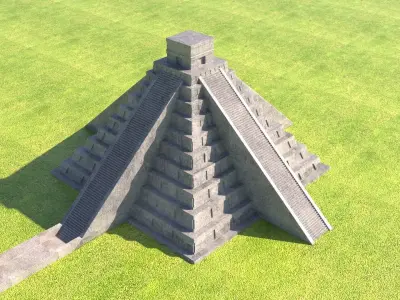 Chichen Itza Pyramid 3D model