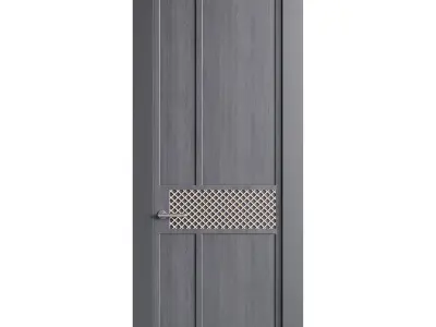 Modern entrance door 37 3D model