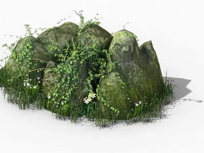 Explore the mountains - rock 01 3D model