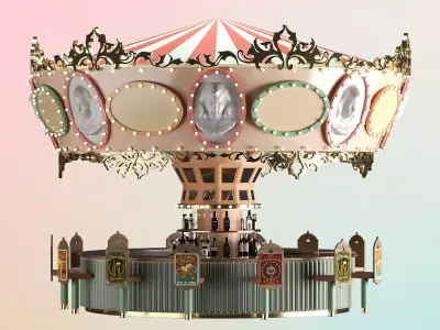  Carousel Bar Lounge 3D model