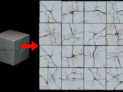 Rock cube Texture