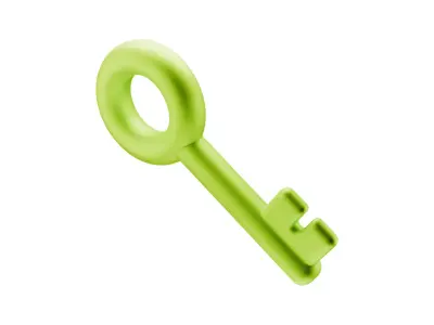 Key Icon Low-poly 3D model
