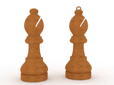 chess bishop 3D print model