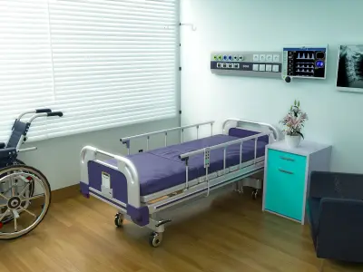 MEDICAL SPACES-HOSPITAL ROOM  3D model