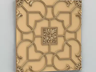 Wall panel 037 3D model