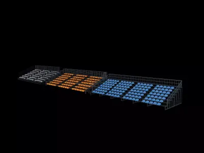 bleacher module 3D model