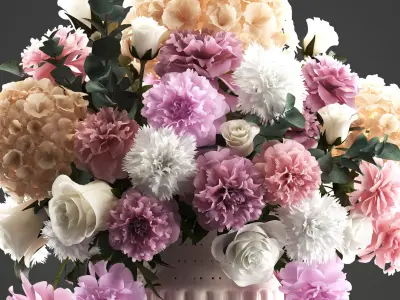  Bouquet of spring flowers 