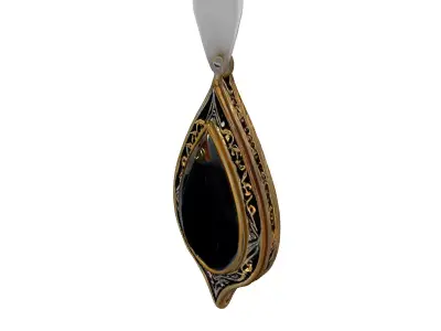 Fantasy Ornate Gemstone Pendant Low-poly 3D model