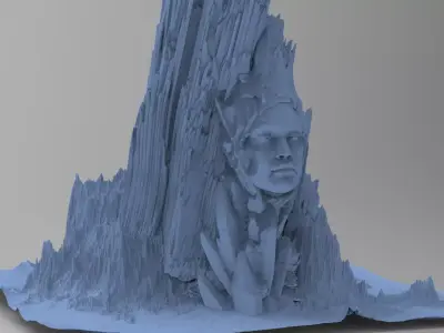 Ancient Athena Mountain 2 3D model