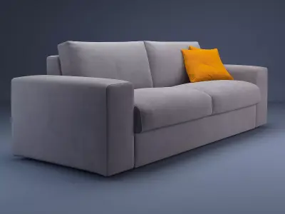 Togo 2 Seater Sofa 3D model