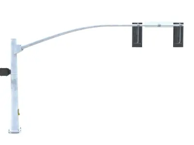 Street Light with Traffic 03 Low-poly 3D model