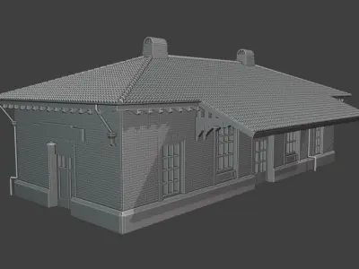 Hyde Park Train Station Detailed Replica 3D print model