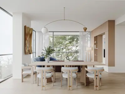 apartment interior scenes    3D model 10