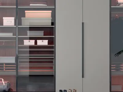 decoration wardrobe Modern Cabinets monomer 3D model