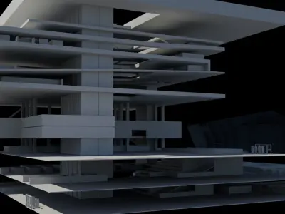 Seattle Public Library  3D model