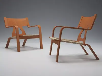 Denmark 1960s Armchair 3D model