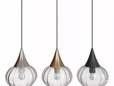Pendant lamp Kesta 4949-1 - 4950-1 - 4951-1 3D model