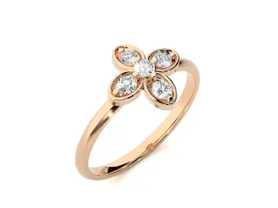 Women ring 3D print model 134