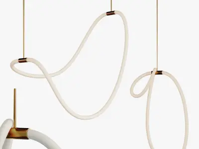 2 Luke Lamp Pendant light 3 - 2 light -2 mat  3D model