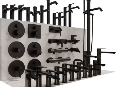 Bathroom Faucets Taps Set by DURAVIT AG 3D model