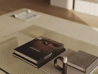 Comfortable modern living room 3D model