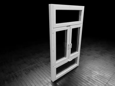 Modern Window Low-poly 3D model
