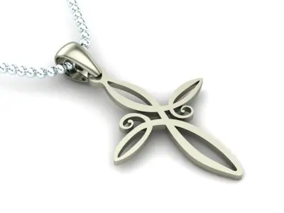 Light Gold Cross New Design  CP 58 3D print model