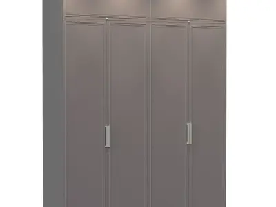 Cupboard 1 wardrobe with two doors 3D model