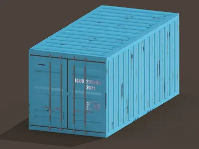 container shipping Low-poly 3D model