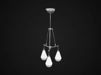 Triad Pendant Light Low-poly 3D model