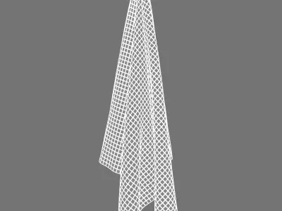 Towel tea - burnt orange 3D model