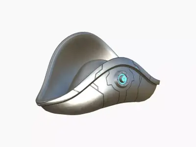 SciFi Pirate Hat A06 - Futuristic Character Design Low-poly 3D model