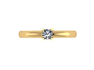 wedding engagement women ring 3dm 3D print model 2