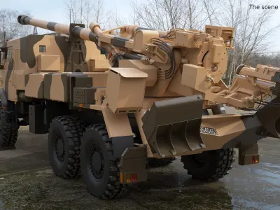  Mobile Howitzer Vehicle Simplified 