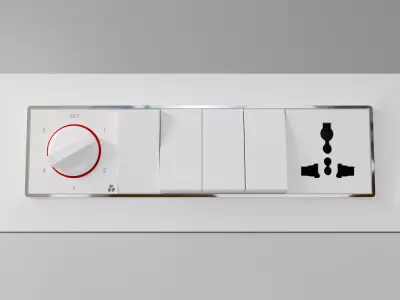 Modular Switch Plate 3D model